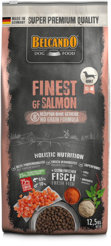 BELCANDO Finest Grain Free Salmon pienso sin cereales con salmón para perros adultos pequeños y medianos