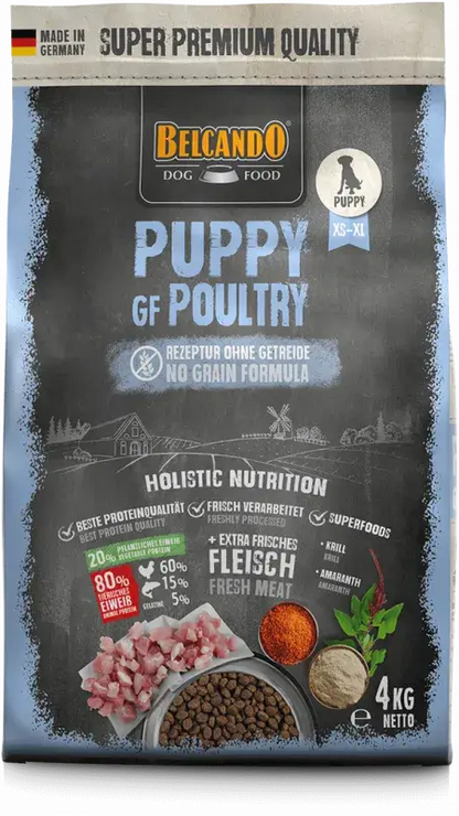 BELCANDO Puppy GF Poultry pienso sin cereales con carne fresca de ave para cachorros