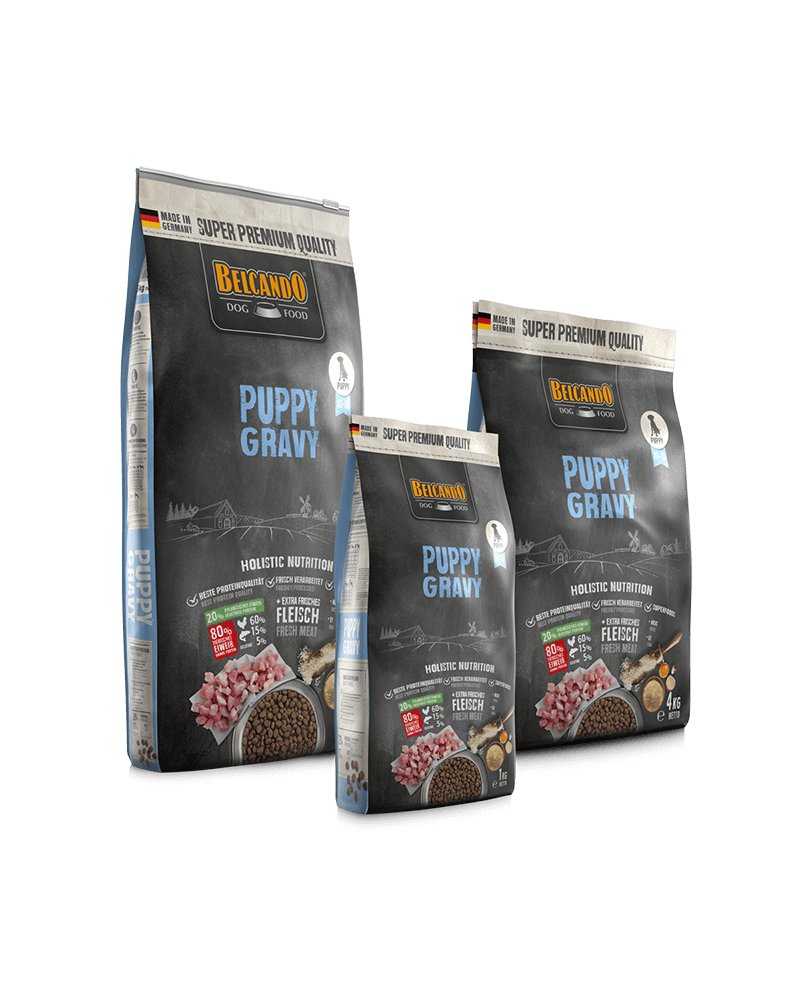 BELCANDO Puppy Gravy pienso para cachorros con salsa digestiva