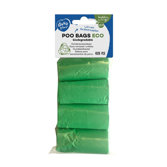 Bolsas biodegradables DUVO para excrementos de perro, 4x20 unidades