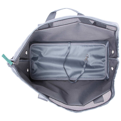 Bolso transportín para perros y gatos ZU&LU modelo Sumatra Pine verde, diseño moderno y transpirable, ideal para mascotas pequeñas de hasta 6 kg.