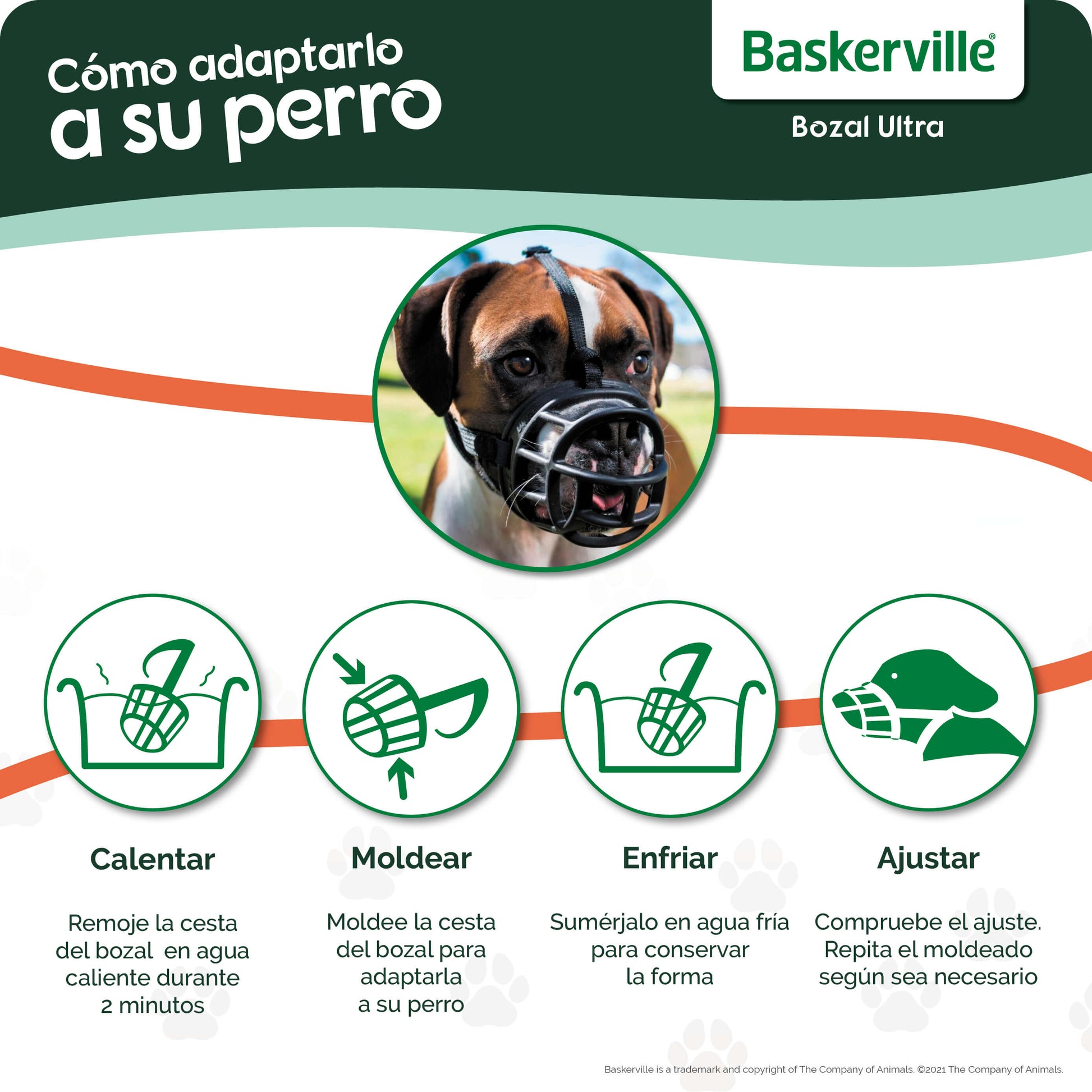 Bozal Baskerville Ultra Muzzle negro en diferentes tallas para perros
