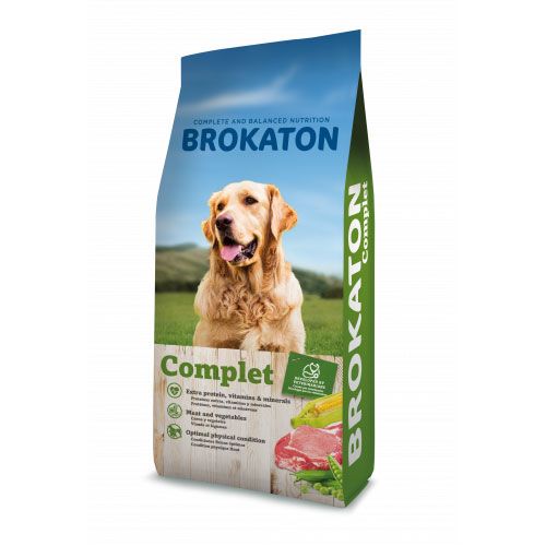 Saco de pienso Brokaton Complet 20 kg para perros adultos con actividad normal