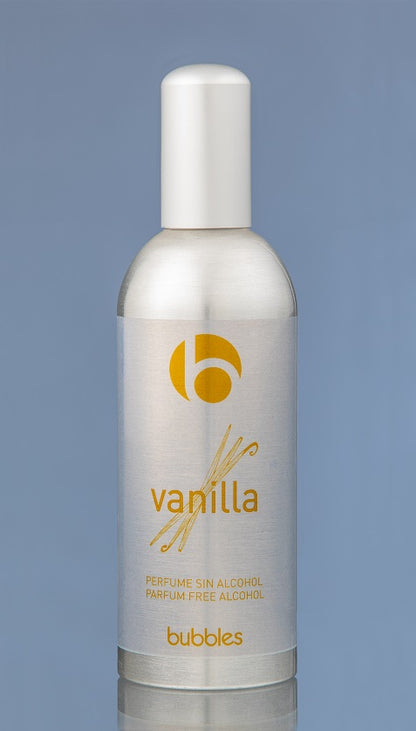 BUBBLES Vainilla 150 ml perfume sin alcohol para mascotas con aroma de manzana verde y vainilla