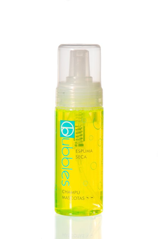 BUBBLES CHAMPÚ ESPUMA SECA 150 ML Gabo y Gordo E Shop, la mejor tienda online en las Islas Canarias, España, tienda online para mascotas, perros, gatos, conejos, tortugas, animales, accesorios para mascotas en general. 
Gabo y Gordo E Shop in Canary Islands, the best store for pets, dogs, cats, rabbits, turtles, animals, pet accessories.