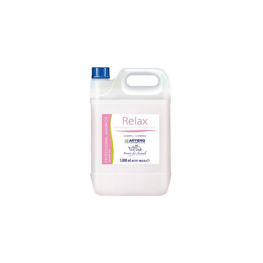 Champú Artero Relax 5 l para perros y gatos con pieles sensibles