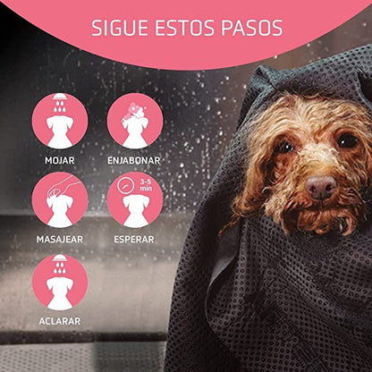 Champú Artero Relax de 250 ml para perros y gatos con piel sensible, hipoalergénico y relajante.