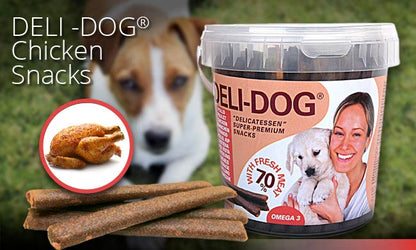Barritas naturales DELI-DOG 800 g para perros, varios sabores