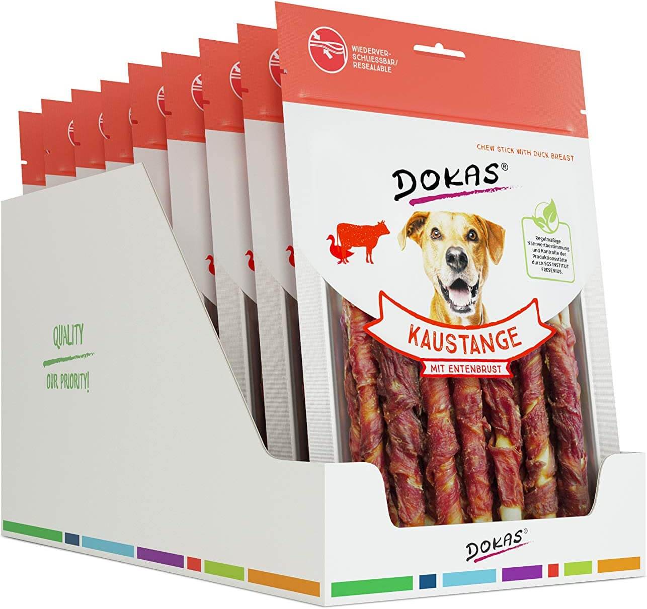 DOKAS ROLLOS DE BUEY Y PECHUGA DE PATO 200g. Gabo y Gordo Pet Shop, tienda online en las Islas Canarias, España, tienda online para mascotas, perros, gatos, conejos, tortugas, animales, accesorios para mascotas en general. 