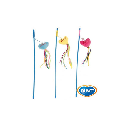 Juguete interactivo Duvo Caña Love para gatos con catnip 53 cm