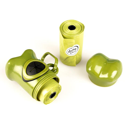 Dispensador hueso Duvo con bolsas higiénicas para perros