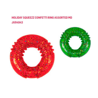 KONG CONFETTI SQUEEZZ JUGUETE ANILLO CON SONIDO PARA PERRO T-MEDIUM Gabo y Gordo Pet Shop, tienda online en las Islas Canarias, España, tienda online para mascotas, perros, gatos, conejos, tortugas, animales, accesorios para mascotas en general. 