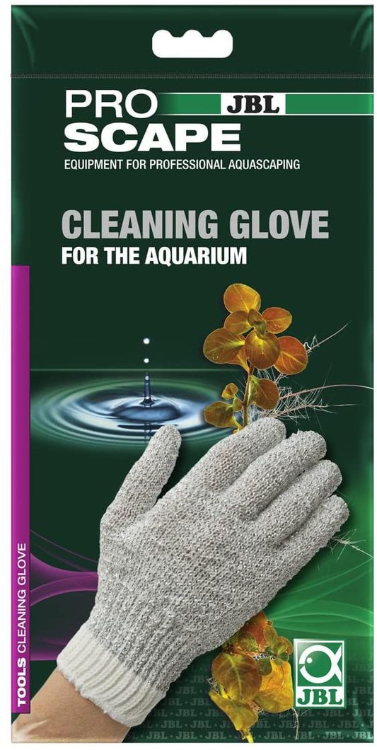 Guante de limpieza JBL para cristales de acuario, presentación de una unidad.