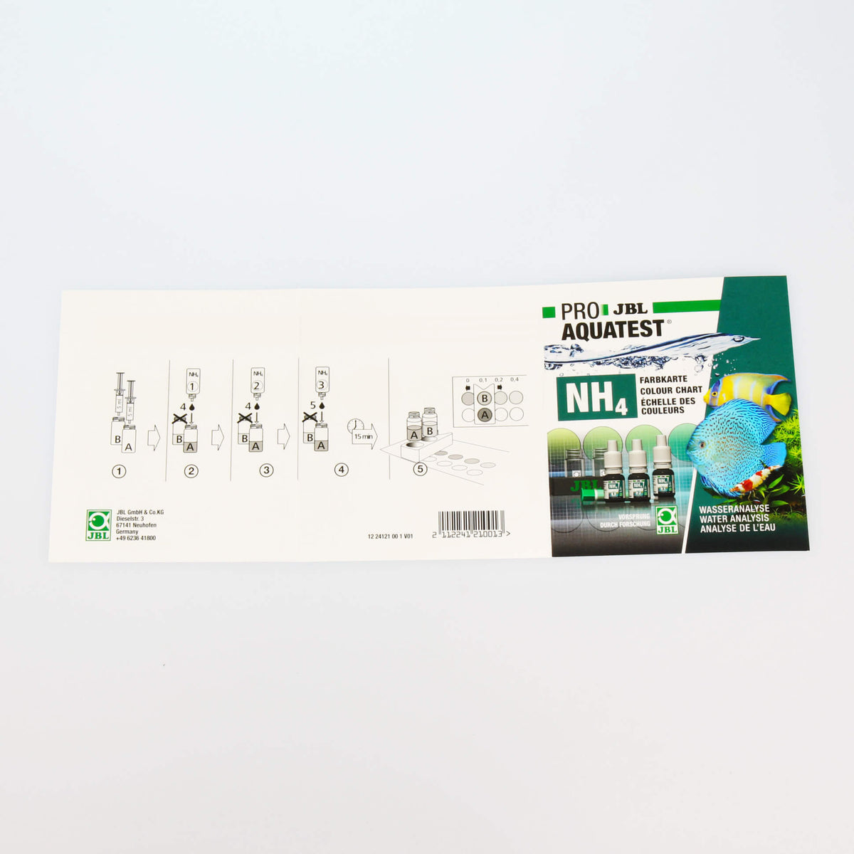 Recambio de reactivos JBL ProAquaTest NH4 Refill para el test de amonio.