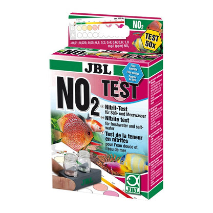 Kit JBL ProAquaTest NO2 para medir nitritos en acuarios y estanques.
