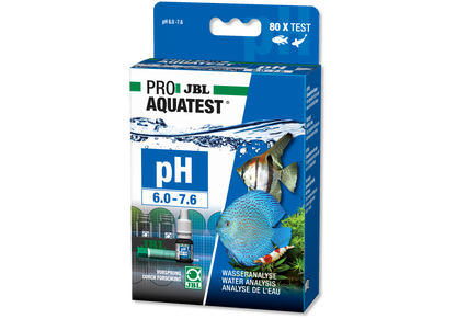 Kit JBL ProAquaTest pH 6,0–7,6 para medir el pH en acuarios de agua dulce.