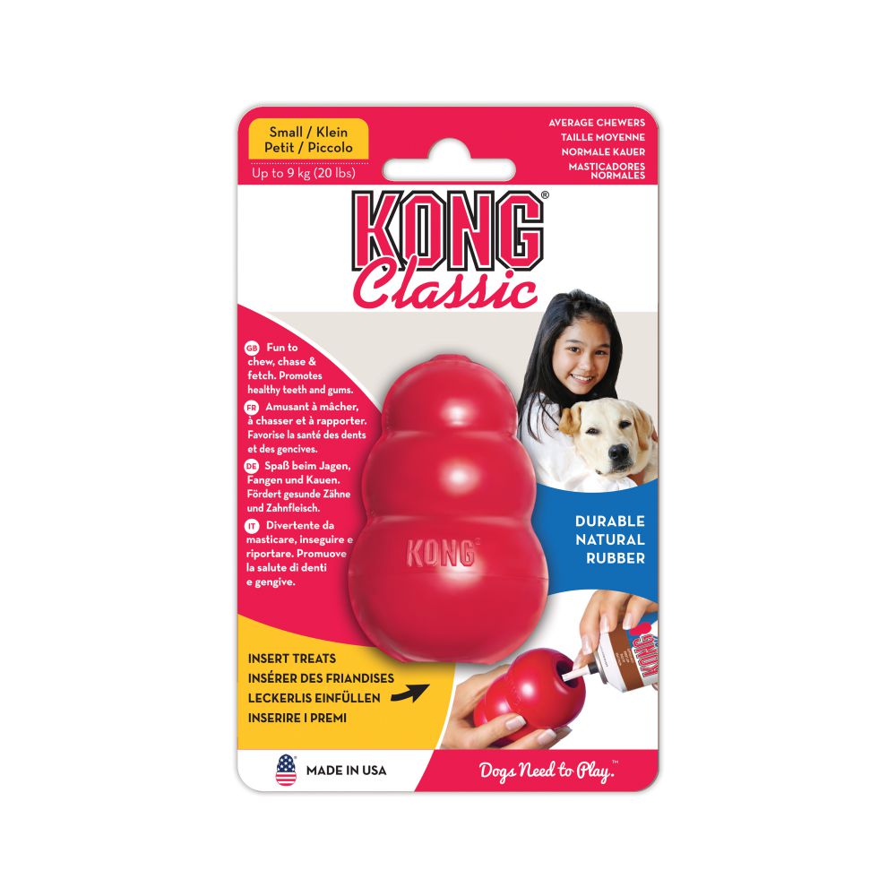 KONG Classic | Juguete de resistente caucho natural para perro. Gabo y Gordo Pet Shop, tienda online en las Islas Canarias, España, tienda online para mascotas, perros, gatos, conejos, tortugas, animales, accesorios para mascotas en general. 