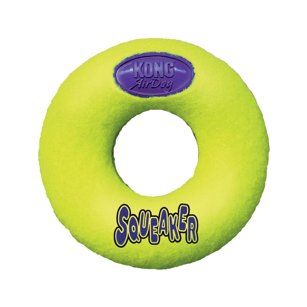 KONG AirDog Squeaker Donut Con Sonido.  Gabo y Gordo Pet Shop, tienda online en las Islas Canarias, España, tienda online para mascotas, perros, gatos, conejos, tortugas, animales, accesorios para mascotas en general. 