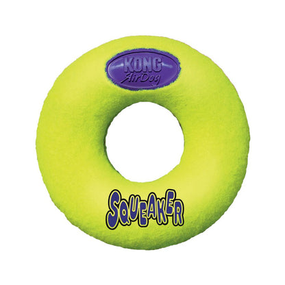 KONG AirDog Squeaker Donut Con Sonido.  Gabo y Gordo Pet Shop, tienda online en las Islas Canarias, España, tienda online para mascotas, perros, gatos, conejos, tortugas, animales, accesorios para mascotas en general. 