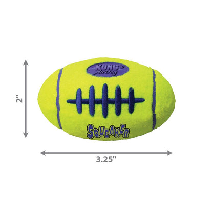 KONG AirDog Squeaker Football pelota con chirriador para perros