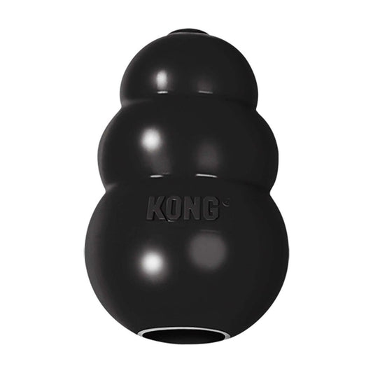 KONG Extreme negro juguete de caucho rellenable para perros adultos con masticación intensa