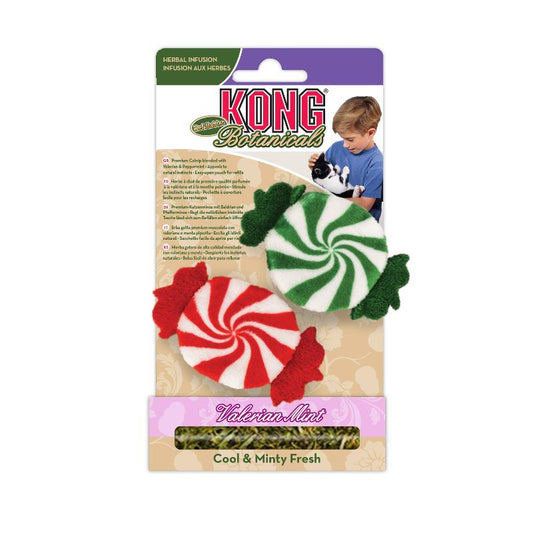 Juguete navideño KONG Holiday Cat Botanicals Refillable con catnip para gatos