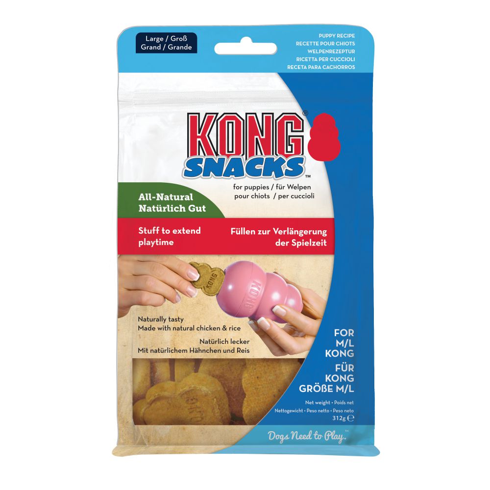 KONG GALLETA SNACKS PUPPY para cachorros.   Gabo y Gordo Pet Shop, tienda online en las Islas Canarias, España, tienda online para mascotas, perros, gatos, conejos, tortugas, animales, accesorios para mascotas en general. 