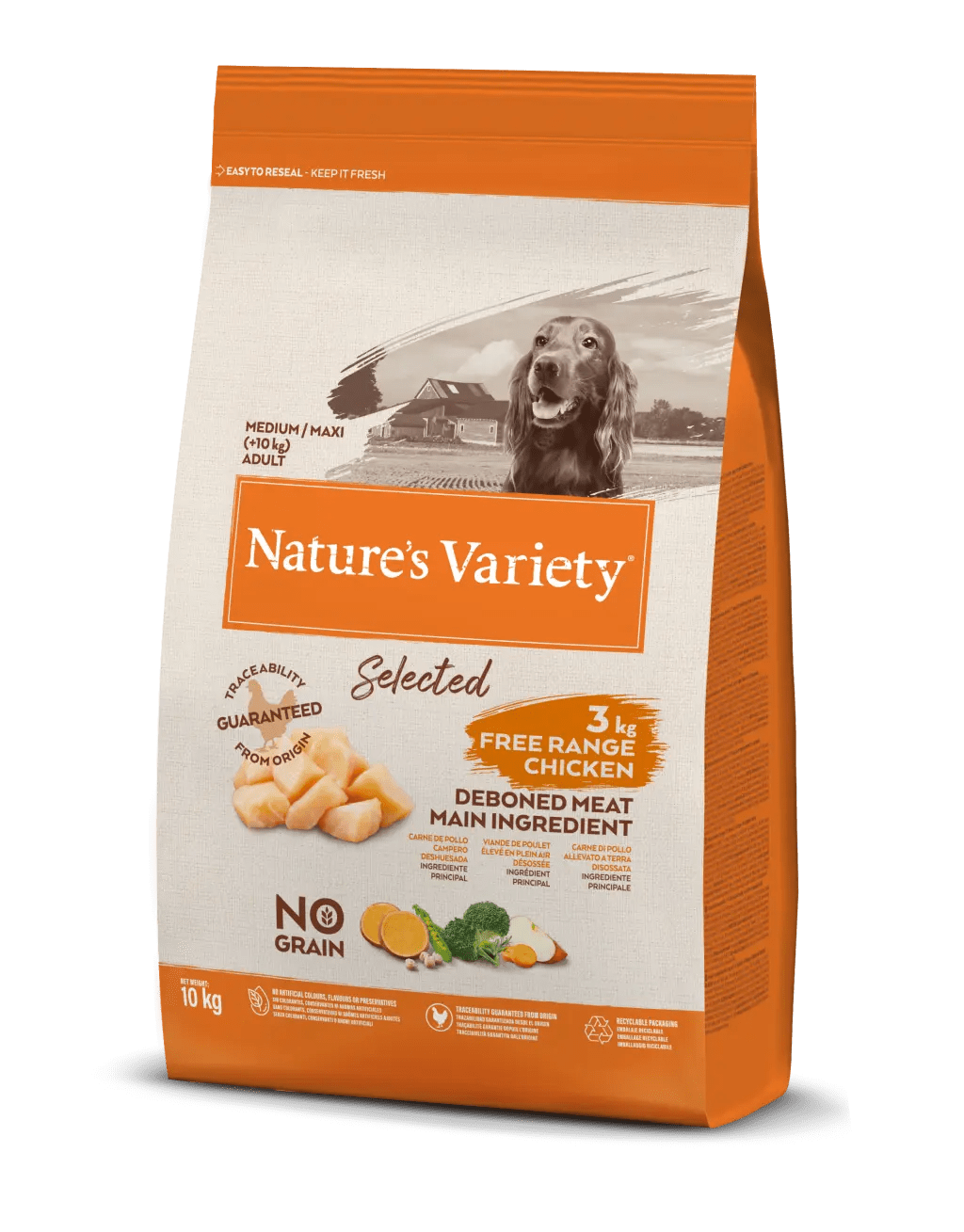 NATURE'S VARIETY SELECTED FREE RANGE CHICKEN.  Gabo y Gordo Pet Shop en Las Palmas de Gran Canaria tienda para mascotas, perros, gatos, conejos, tortugas, animales, accesorios para mascotas.