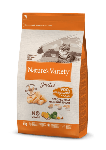 NATURE'S VARIETY SELECTED ESTERILIZADO POLLO CAMPERO Gabo y Gordo Pet Shop en Las Palmas de Gran Canaria tienda para mascotas, perros, gatos, conejos, tortugas, animales, accesorios para mascotas.