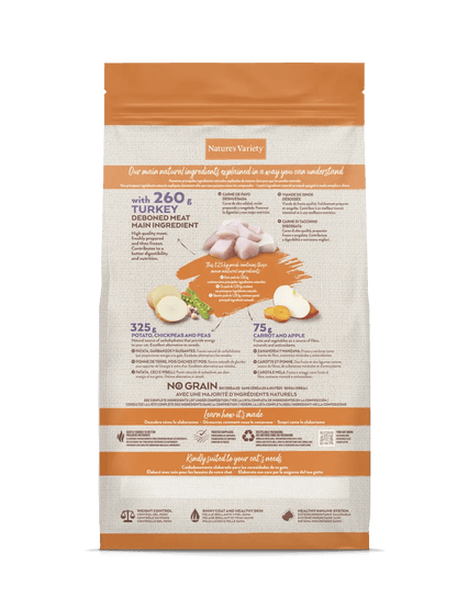 NATURE'S VARIETY ORIGINAL ESTERILIZADO DE PAVO (NO GRAIN).  Gabo y Gordo Pet Shop en Las Palmas de Gran Canaria tienda para mascotas, perros, gatos, conejos, tortugas, animales, accesorios para mascotas.