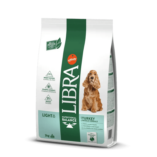 LIBRA LIGHT CON PAVO Y CEREALES INTEGRALES PERROS ADULTOS en Gabo&Gordo Pet Shop en Las Palmas de Gran Canaria tienda para mascotas, perros, gatos, conejos, tortugas, animales, accesorios para mascotas