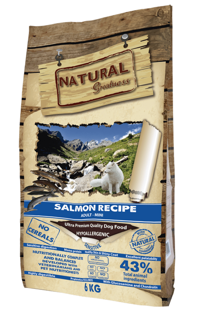 NATURAL GREATNESS Salmón Adult Mini pienso sin cereales para perros pequeños