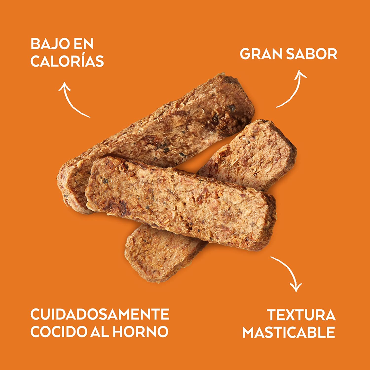 Snack natural para perro adulto Nature’s Variety con salmón, pescado blanco y superfoods, cocido al horno y bajo en calorías.
