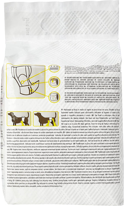 Pañales para perro macho Nayeco – Pack 12 unidades – Tallas S a XL