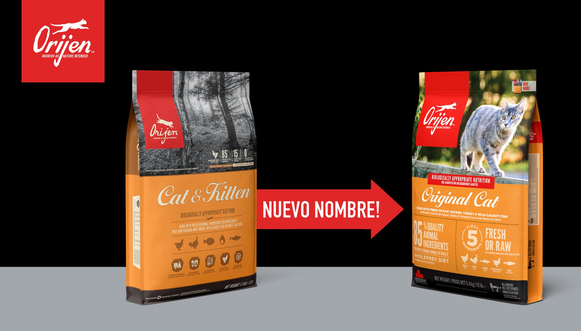 Pienso ORIJEN Original Cat natural sin cereales para gatos adultos