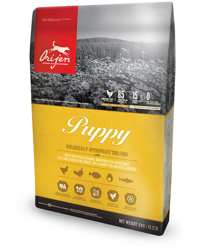 Pienso ORIJEN Puppy natural sin cereales para cachorros de todas las razas