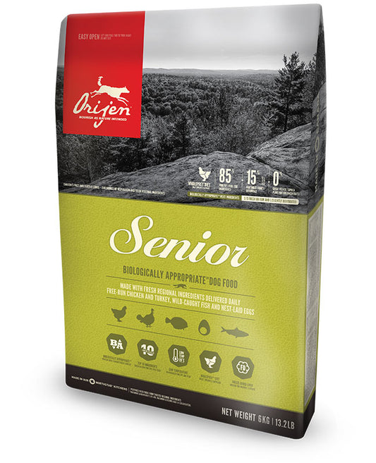 Pienso ORIJEN Senior natural sin cereales para perros mayores de todas las razas
