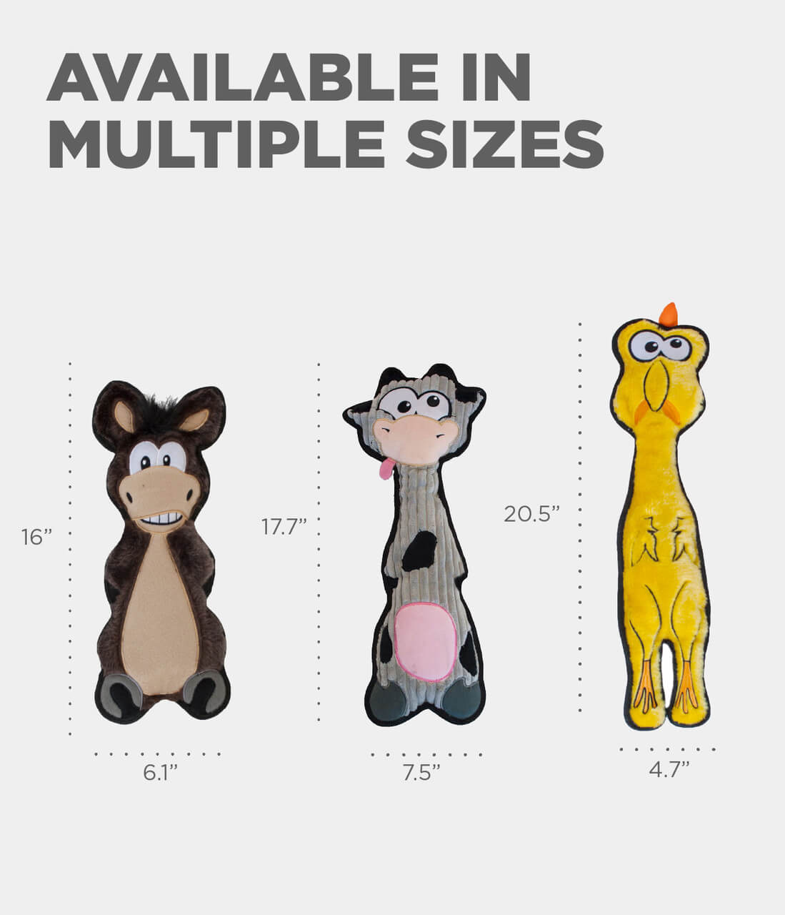 OUTWARD HOUND FLOPPYZ- Juguete PELUCHE  chirriante para perros, color amarillo, talla L