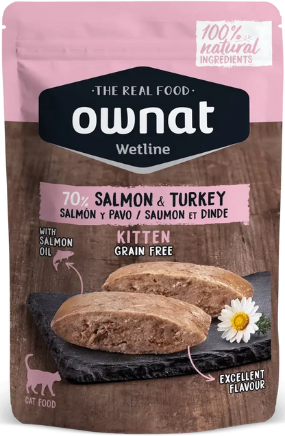 Ownat Wetline Kitten – Comida húmeda sin cereales para gatitos
