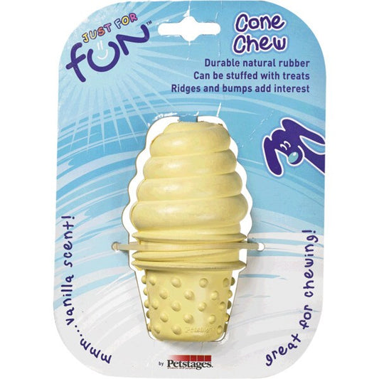 Juguete PETSTAGES CONE CHEW rellenable de caucho natural para perros