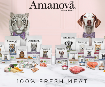 Gama Amanova para perros y gatos disponible Gabo y Gordo E Shop en Gran Canaria.