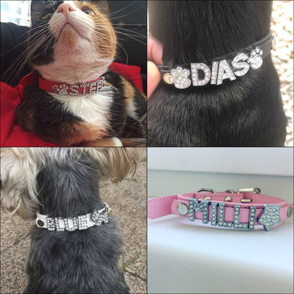 COLLAR DE DIAMANTES PERSONALIZADO perro gato Gabo&Gordo Pet Shop en Las Palmas de Gran Canaria tienda para mascotas, perros, gatos, conejos, tortugas, animales, accesorios para mascotas