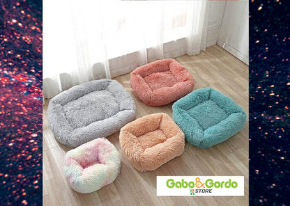 CAMA SUAVE RELAX RECTANGULAR PERRO GATO MASCOTA Gabo&Gordo Pet Shop en Las Palmas de Gran Canaria tienda para mascotas, perros, gatos, conejos, tortugas, animales, accesorios para mascotas
