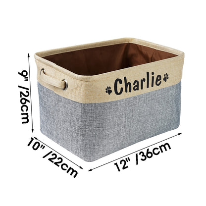 CESTA PARA JUGUETES PERSONALIZABLE PARA TU MASCOTA