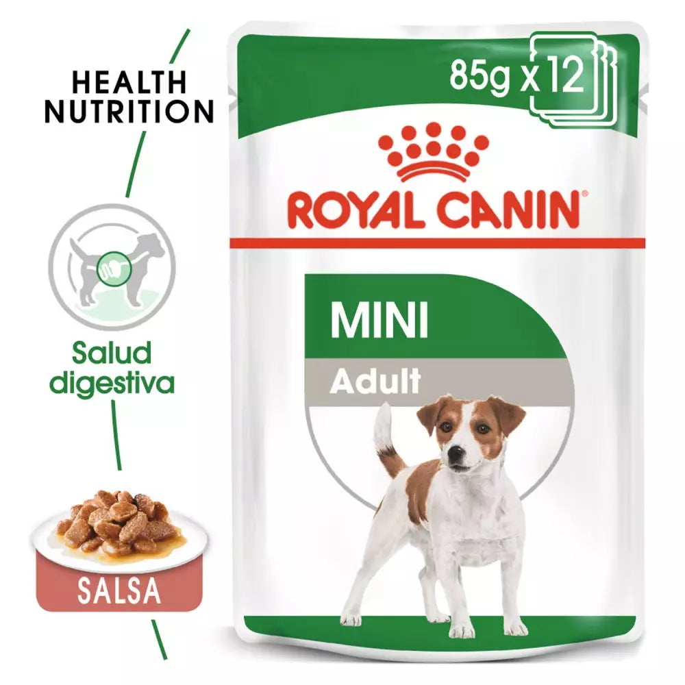 ROYAL CANIN Mini Adult Pouch 85 g x 12 UNIDADES Gabo&Gordo Pet Shop en Las Palmas de Gran Canaria tienda para mascotas, perros, gatos, conejos, tortugas, animales