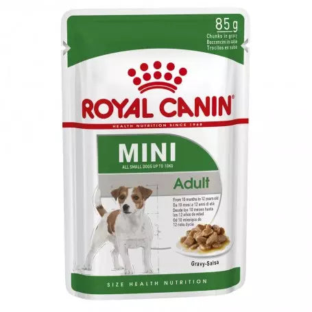 ROYAL CANIN Mini Adult Pouch 85 g x 12 UNIDADES Gabo&Gordo Pet Shop en Las Palmas de Gran Canaria tienda para mascotas, perros, gatos, conejos, tortugas, animales