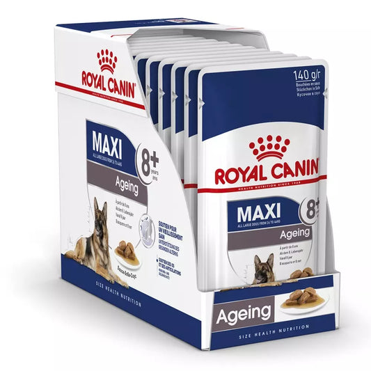 ROYAL CANIN MAXI AGEING POUCH 140 g x 10 UNIDADES Gabo&Gordo Pet Shop en Las Palmas de Gran Canaria tienda para mascotas, perros, gatos, conejos, tortugas, animales