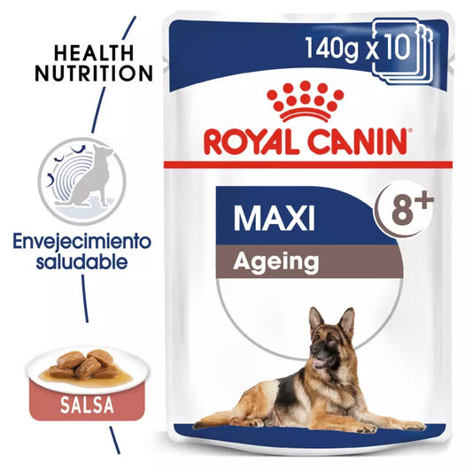 ROYAL CANIN MAXI AGEING POUCH 140 g x 10 UNIDADES Gabo&Gordo Pet Shop en Las Palmas de Gran Canaria tienda para mascotas, perros, gatos, conejos, tortugas, animales