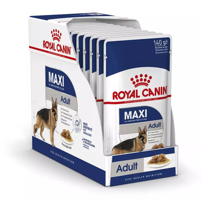 ROYAL CANIN Maxi Adult en salsa – comida húmeda para perros grandes adultos