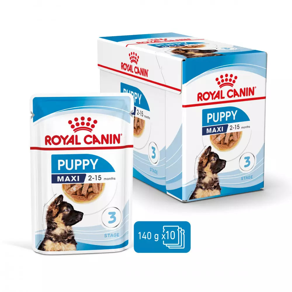 Royal Canin Maxi Puppy pouch 10x140g comida húmeda cachorro raza grande Gabo y Gordo E Shop Gran Canaria